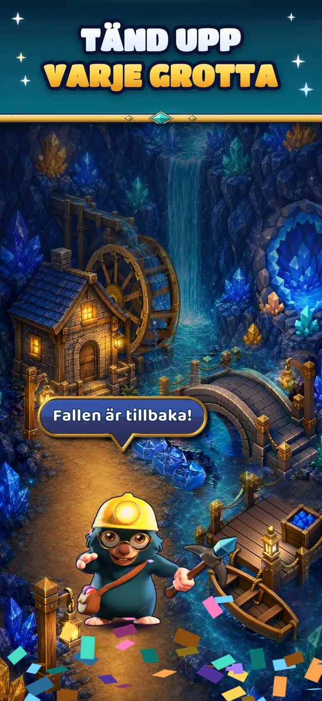 Pip i en lyktupplyst grotta i gruvan: Fallen är tillbaka!